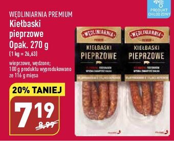 ALDI Kiełbaski pieprzowe wędliniarnia premium oferta
