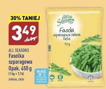 ALDI Fasola szparagowa zielona cięta all seasons oferta