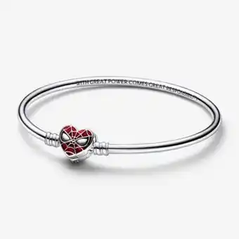 Pandora Pandora moments marvel bransoletka bangle z zapięciem z maską spider-mana oferta