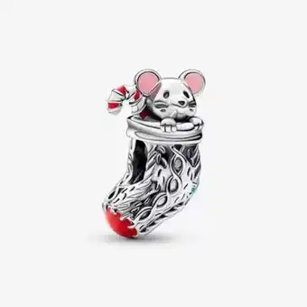 Pandora Charms świąteczna myszka i skarpeta oferta