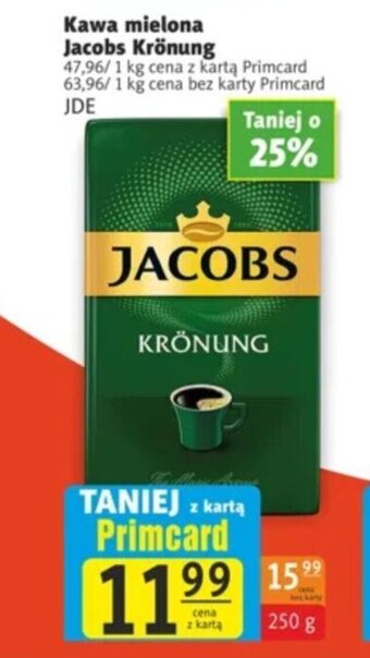 Prim Market JDE kawa mielona Jacobs Kronung 250g oferta