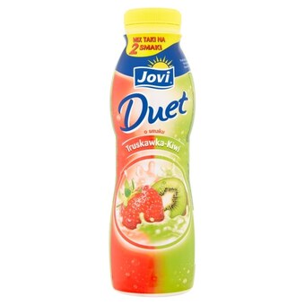 Społem Jovi duet napój jogurtowy o smaku truskawka-kiwi 350 g oferta