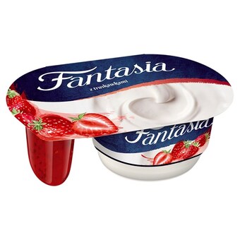 Społem Fantasia jogurt kremowy z truskawkami 122 g oferta