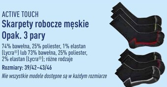 ALDI Skarpety męskie active touch oferta
