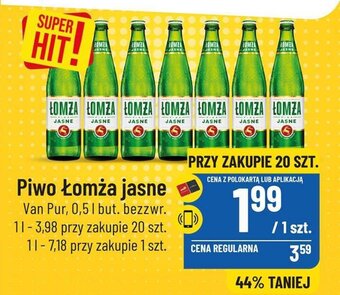 Polomarket Piwo Łomża jasne 500 ml butelka bezzwrotna oferta
