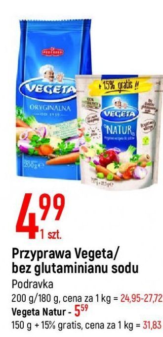 E.Leclerc Przyprawa bez glutaminianu sodu vegeta oferta