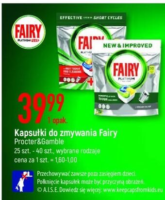 E.Leclerc Tabletki do zmywarek lemon fairy platinum oferta