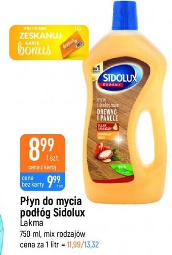 Płyn do mycia paneli i drewna z olejkiem arganowym sidolux expert