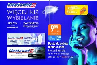 E.Leclerc Pasta do zębów deep clean blend-a-med 3d white whitening therapy oferta