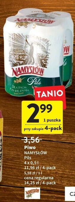 Intermarche Piwo namysłów pils oferta