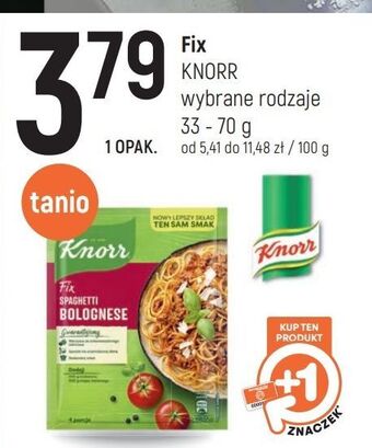 Intermarche Spaghetti bolognese knorr fix oferta