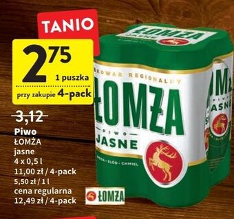 Intermarche Piwo łomża jasne (dawniej export) oferta