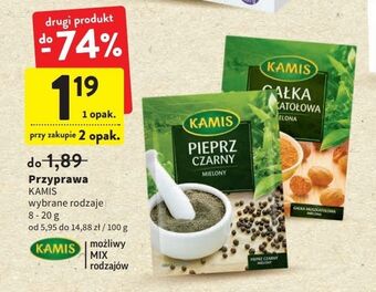 Intermarche Pieprz czarny mielony kamis oferta