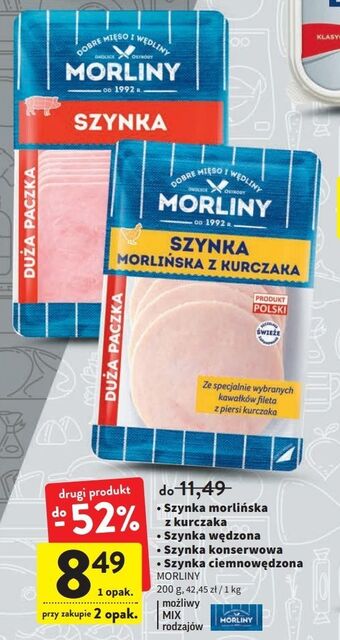 Intermarche Szynka konserwowa morliny oferta