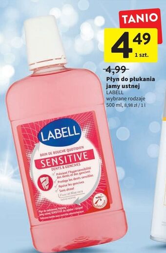 Intermarche Płyn do codziennej higieny jamy ustnej sensitive labell oferta