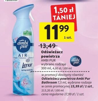 Intermarche Odświeżacz powietrza lenor spring awakening ambi pur freshelle oferta
