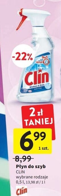 Intermarche Płyn do szyb anti-fog clin windows & glass oferta
