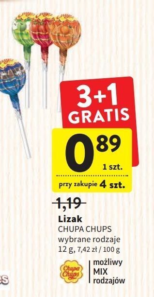 Intermarche Lizak strawberry chupa chups fruit oferta
