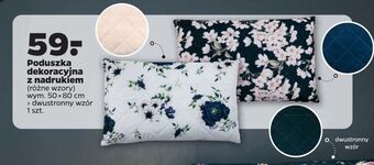 Netto Poduszka dekoracyjna z nadrukiem wymiary 50 x 80 cm oferta