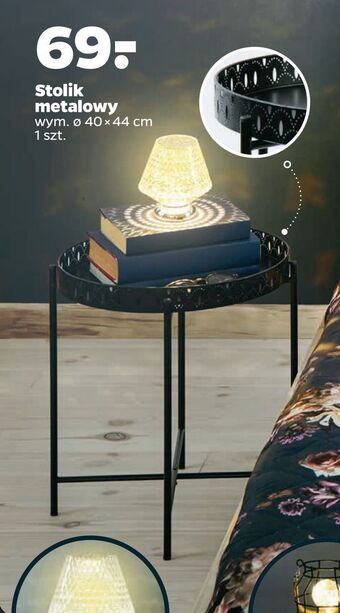 Netto Stolik metalowy wymiary 40 x 44 cm oferta