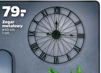 Netto Zegar metalowy 60 cm oferta