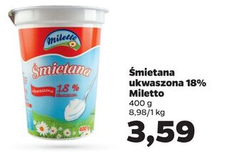 Netto Śmietana ukwaszona 18% miletto oferta