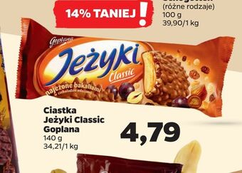Netto Ciastka jeżyki classic goplana oferta