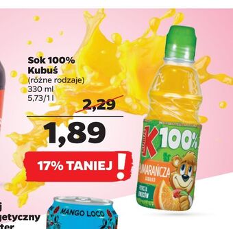 Netto Sok 100% kubuś oferta
