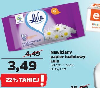 Netto Nawilżany papier toaletowy lula oferta
