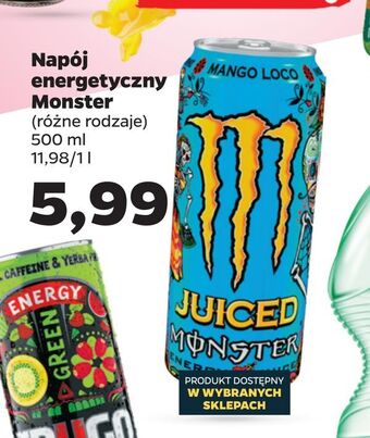 Netto Napój energetyczny monster oferta