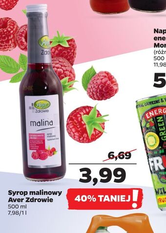 Netto Syrop malinowy aver zdrowie oferta