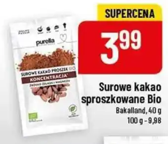 Polomarket Bakalland Surowe kakao sproszkowane Bio 40 g oferta