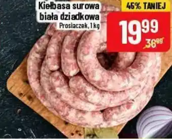 Polomarket Prosiaczek kiełbasa surowa biała dziadkowa 1 kg oferta