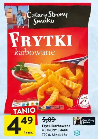 Intermarche Frytki karbowane cztery strony smaku oferta