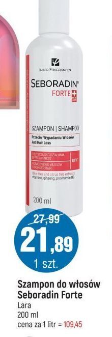 E.Leclerc Szampon przeciw wypadaniu włosów seboradin forte oferta