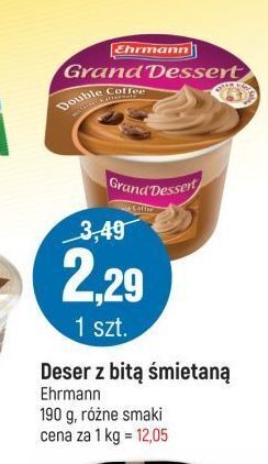 E.Leclerc Deser czekoladowy ehrmann grand dessert oferta