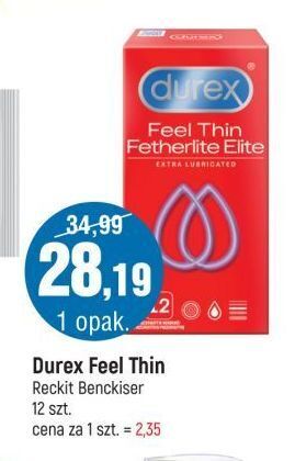 E.Leclerc Prezerwatywy classic durex feel thin oferta