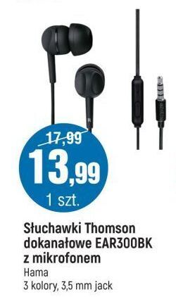 E.Leclerc Słuchawki ear3005bk thomson oferta
