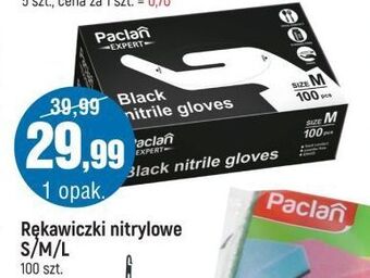 E.Leclerc Rękawiczki nitrylowe czarne l paclan expert oferta
