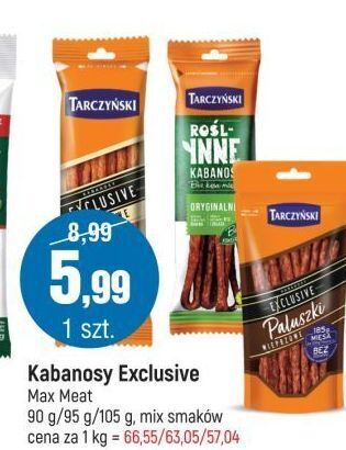 E.Leclerc Kabanosy oryginalne tarczyński roślinne oferta