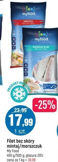E.Leclerc Mintaj filet bez skóry myfood oferta