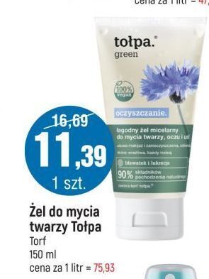 Żel do mycia twarzy oczyszczanie tołpa green