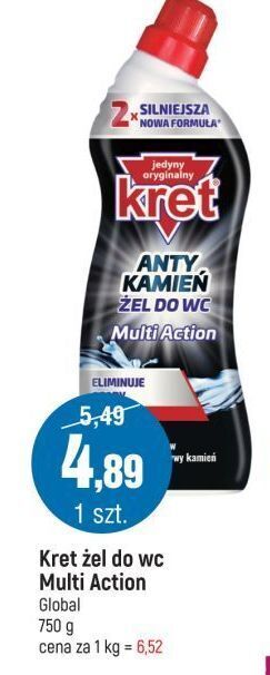 E.Leclerc Żel do wc multi action kret oferta