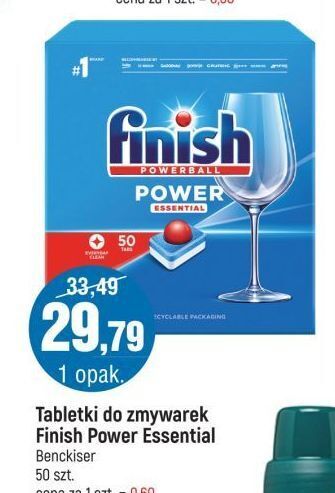 E.Leclerc Tabletki do zmywarek finish power & pure all in 1 oferta