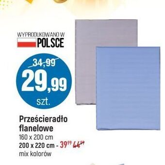 E.Leclerc Prześcieradło flanelowe 200 x 220 cm oferta