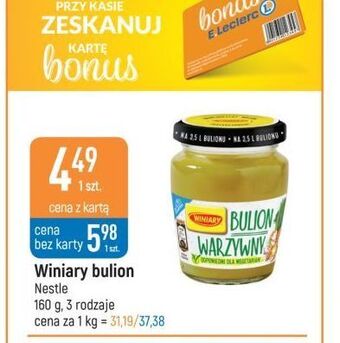E.Leclerc Bulion warzywny winiary oferta