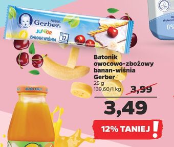 Netto Baton banan-wiśnia gerber junior oferta