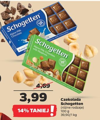 Netto Czekolada alpine milk schogetten oferta