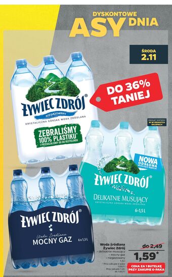 Netto Woda lekki gaz żywiec zdrój oferta