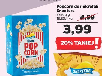 Netto Popcorn solony snaxters oferta
